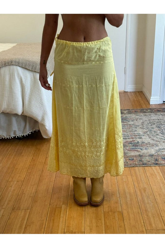 Yellow Maxi Skirt