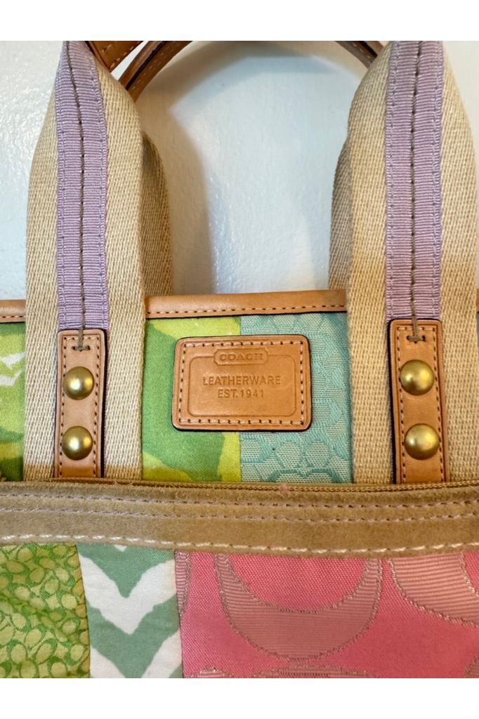 Coach newest Pastel Tote