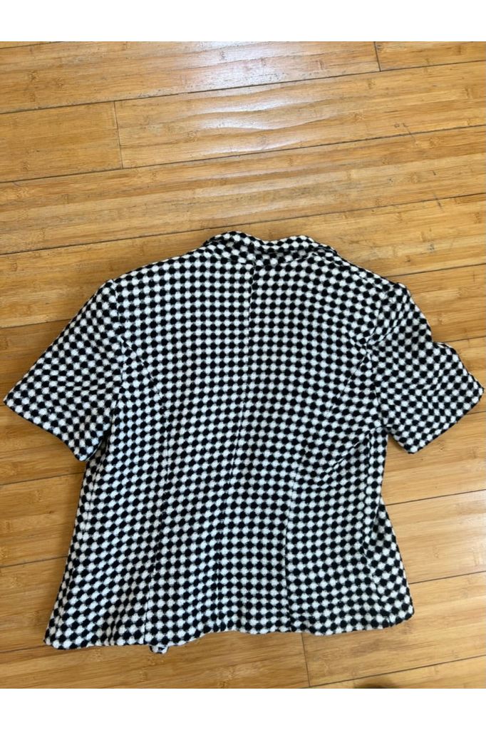 Vintage Black & White Checkered Shirt/Jacket