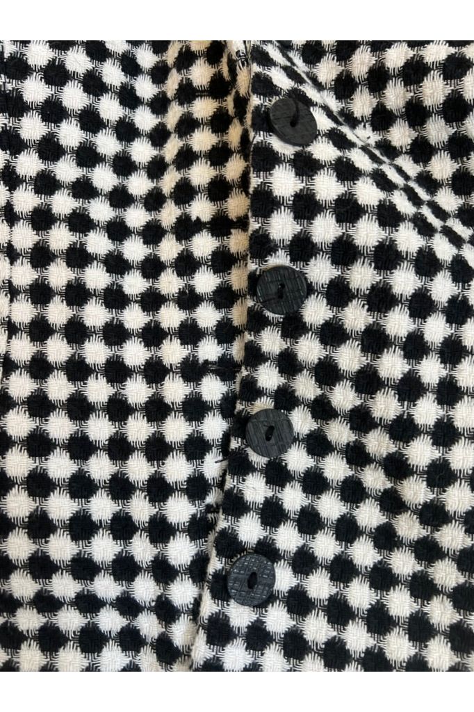 Vintage Black & White Checkered Shirt/Jacket