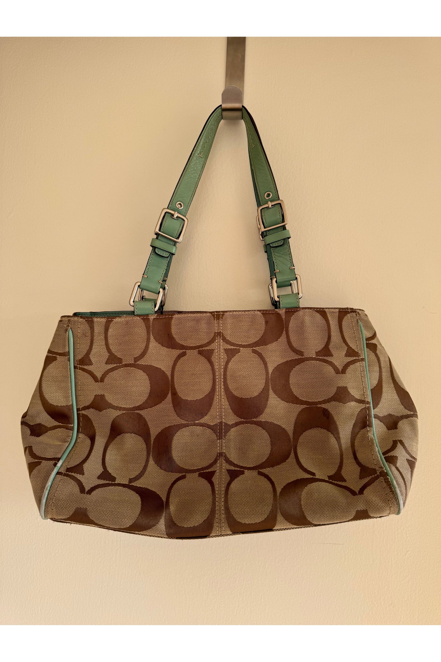 Blue & Brown Coach Purse