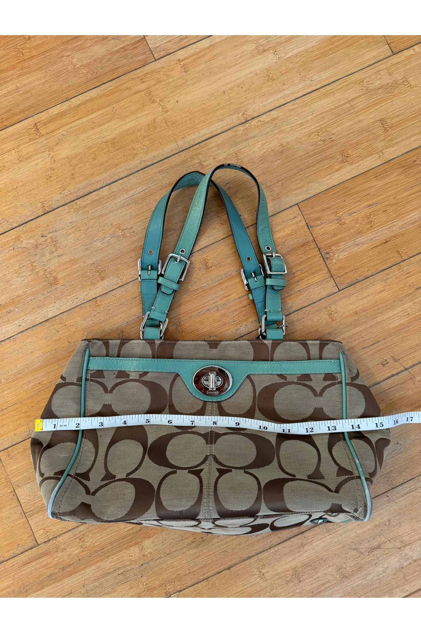 Blue & Brown Coach Purse