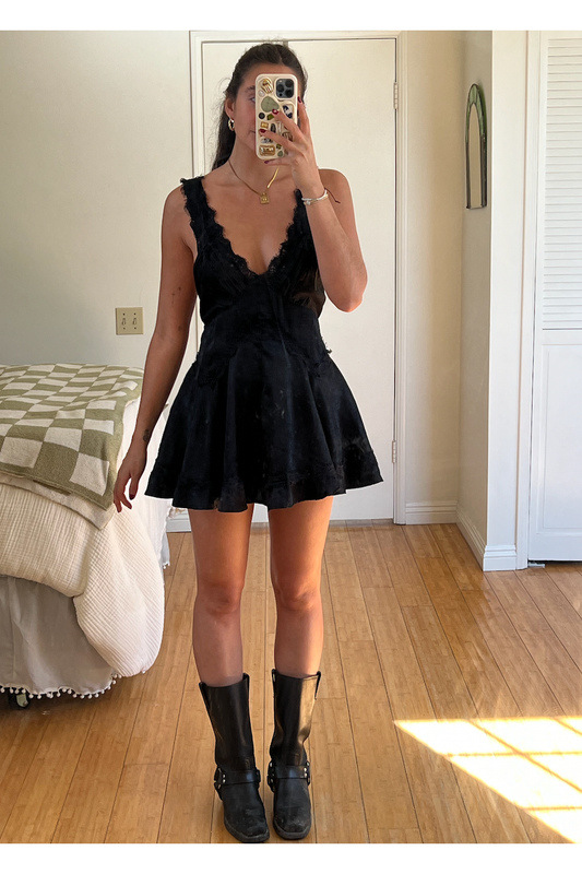 Black Lace Mini Dress