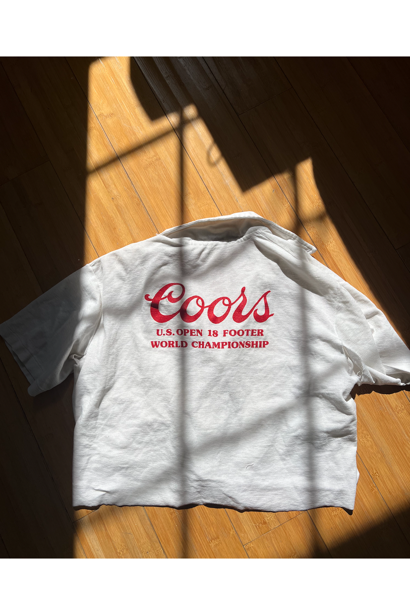 Vintage Coors SF Yacht Club Crop